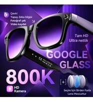W610 AI Akıllı Kamera Gözlüğü 4K WiFi Bluetooth 5.3 Sony 8MP Kamera, GPT Destekli Sesli Asistan, Fotoğraf & Video Çekimi