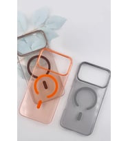 Joko Apple iPhone 17 Pro PC Blank Magsafe Kapak - Turuncu