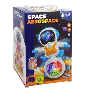 Prestij Oyuncak Işıklı Müzikli 3d Astronot Robot QB-67Y (Çok Renkli)