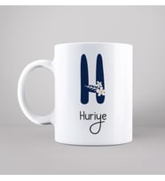 Baş Harfli İsimli Kupa Kişiye Özel