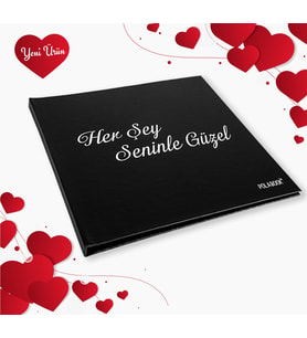 Her Şey Seninle Güzel Anı Defteri, Sevgiliye Hediye, Yıl Dönümü Hediyesi, Sevgililer Günü Hediyesi, 14 Şubat Hediyesi, Sevgiliye Doğum Günü Hediyesi, Mini Kitap, Hatıra Deferi, Fotoğraflı Hediye
