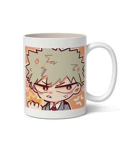 My Hero Academia Bakugou Avatar Anime Temalı Beyaz Kupa Bardak Sevgiliye Arkadaşa Hediye