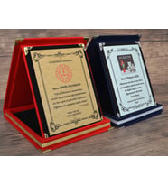 Dijital Baskılı Plaket - Ödül Derece Başarı Anı Hediye Plaketleri (Kırmızı)