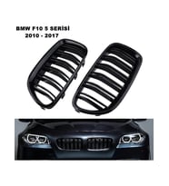 Bm w 5 Serisi F10 M4 Ön Panjur Böbrek Izgara Çift Çizgi Piano Black 2009-2017 Arası