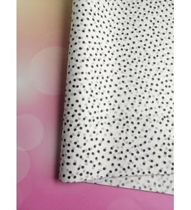 Siyah benekli Desenli Pelur Kağıdı 50x70 cm 10 adet-PK102 (Renksiz)