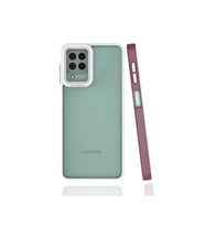 Samsung Galaxy M32 Uyumlu Kılıf Zore Mima Kapak (Mürdüm)