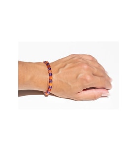 Ametist Ve Akik Doğal Taşı Bileklik  Handmade