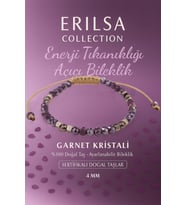 Sertifikalı Enerji Tıkanıklığı Açıcı Güç Bilekliği - Lal Garnet Kristali ve Terahertz Taşı (Çok Renkli)