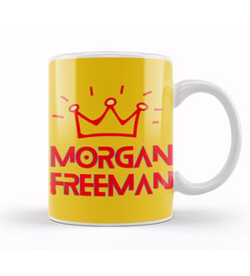 Morgan Freeman Kupa Bardak Porselen