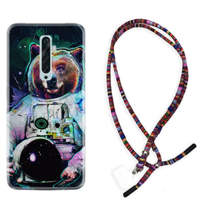 Oppo Reno 2Z 4 Lite 4 Pro 5 6 7 A31 Kılıf Boyun Asklı Rasta Silikon Astronot Panda 1755