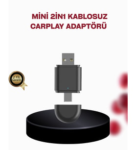 Kablosuz Carplay Adaptörü – Bluetooth 5.4 Wi-Fi 6 Teknolojili Tak & Çalıştır Dönüştürücü - Lisinya
