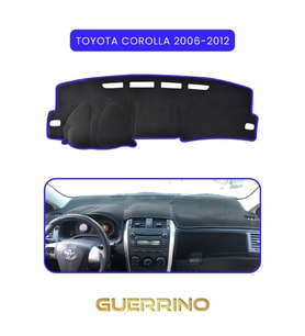 TOYOTA Corolla (2006-2012) TORPİDO KORUMA HALISI MAVİ KENAR