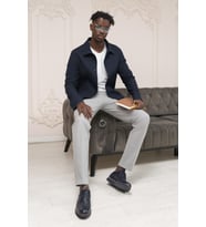 Regular Fit Gömlek Yaka Yarım Astarlı Yan Cepli Baharlık Ceket
