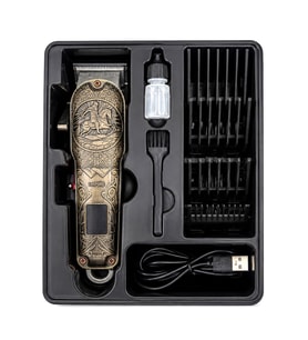 SAÇ SAKAL KESME TRAŞ MAKİNESİ USB - TYPE-C ŞARJLI - LED GÖSTERGE 3-7-9-12MM TARAK MR-7800 (5690)