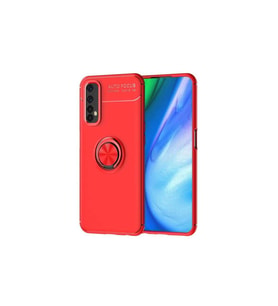 Realme 7 Uyumlu Kılıf Zore Ravel Silikon Kapak (Kırmızı)