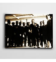 Atatürk Ege Vapurunda Kanvas Tablo