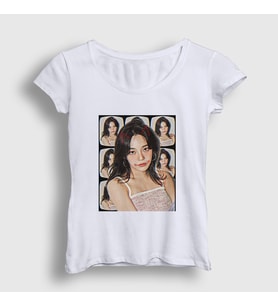 Presmono Kadın Beyaz Poster V2 Kim Sejeong T-Shirt 524348tt (Beyaz)