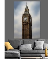 Londra Big Ben Kulesi Dekoratif Kanvas - Mdf Ahşap Tablo