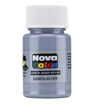 Nova Color Akrilik Boya 30 Cc Gümüş - 4 adet