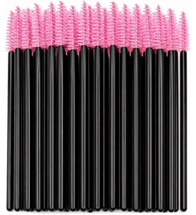 shopexxtra 50’li Kaş ve Kirpik Tarama Fırçası, Tek Kullanımlık Maskara Spoolie Fırça Seti, İpek Kirpik, Microblading ve Kalıcı Makyaj İçin