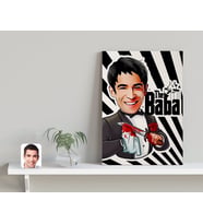 BK Gift Kişiye Özel Godfather Baba Karikatürlü Kanvas Tablo-6