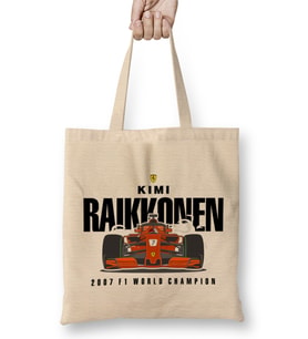 Kimi Raikkonen 2007 World Champion Bez Çanta Uzun Saplı