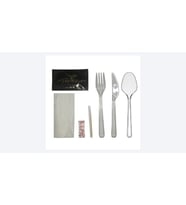 ŞeyliŞeyler Plastik Bıçak Kaşık Çatal 7'li Lüks Set 100 Paket