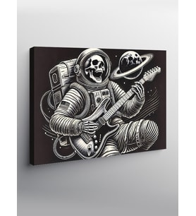 Kanvas Tablo Astronot Rock Yıldızı