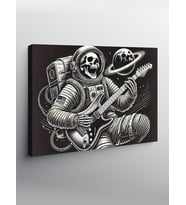 Kanvas Tablo Astronot Rock Yıldızı