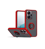 Xiaomi Redmi Note 13 Pro Plus Kılıf Montreal Yüzüklü Silikon Kapak - Kırmızı
