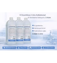 El Dezenfektanı 1 Litre Antibakteriyel El Temizleme Solüsyonu 3 Adet