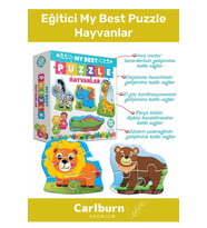 Özel Üretim Zeka Geliştirici Eğitici Çocuk El Göz Koordinasyonu My Best Puzzle Hayvanlar