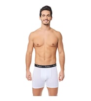 3 Adet Tutku Erkek Elastan Spor Boxer (Beyaz)