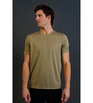 Maraton Regular Erkek Bisiklet Yaka Açık Haki- T-shirt