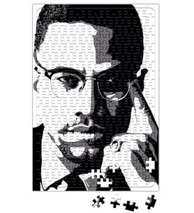 Malcom X İllustrasyon Puzzle 240 Parça Yapboz