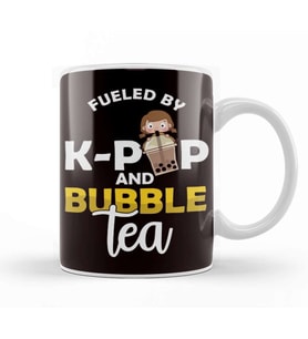 Fueled By K-Pop And Bubble Tea Korean Pop Music Food Drinks Kupa Bardak Porselen