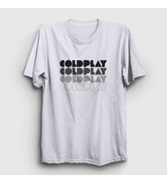 Presmono Unisex Beyaz Logo Coldplay T-Shirt 470328tt (Beyaz)