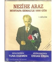 (Plak Değildir KASET tir) Nezihe Araz Mustafa Kemal' le (Atatürk) 1000 Gün 1. Bölüm 4 Kaset Açılmamış Jelatininde Kaset