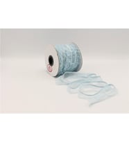 Fırfırlı Lastikler 18 mm Genişlik - 25 mt Bebe Mavi