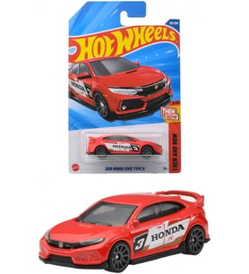 Hot Wheels - 2018 Honda Civic Typer R (1/64) Red - Long Card - 2025 Case