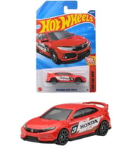 Hot Wheels - 2018 Honda Civic Typer R (1/64) Red - Long Card - 2025 Case