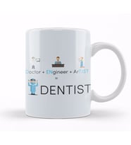Doctor Engineer Artist Dentist 02 Kupa Bardak Porselen