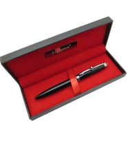 Signator® T559 Siyah Krom Taşlı Tükenmez Kalem  İsme Özel Kalem  Hediyelik Kalem (Karışık)