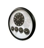 Siyah Sade ve Şık 52 Cm Dünya Saati (Standart)