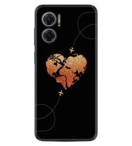 Xiaomi Redmi Note 11E Kılıf Silikon Desen Özel Seri Plane Heart 1721