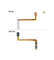 Samsung Galaxy A25 Parmak İzi Filmi ile Uyumlu Fantezi Mavi Parmak izi film kablosu parmak izi sensörü filmi home tuşu film kablosu touch id film kablosu parmak izi soketi