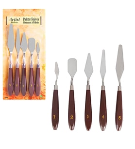 5 Parça Resim Spatula Seti Boya Palet Bıçağı Painting Knife cin549