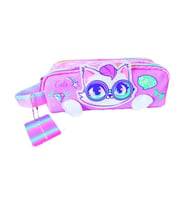 DREAM VEST GÖZLÜKLÜ KEDİ ÇİFT GÖZLÜ KALEM KUTU ÇOK RENKLİ (K)