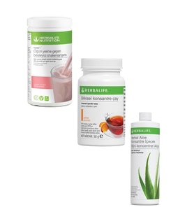 Shake 1 Adet Ahududulu 1 Adet Şefatli Çay 50 gr Ve 1 Adet Herbal Aloe Içecek