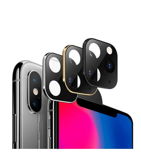Apple iPhone X Uyumlu CP-03 Zore iPhone 11 Pro Max Kamera Lens Dönüştürücü (Gri)